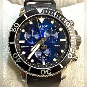 Tissot Seastar Chronograph Date Designer Sport Classic Mens Watch